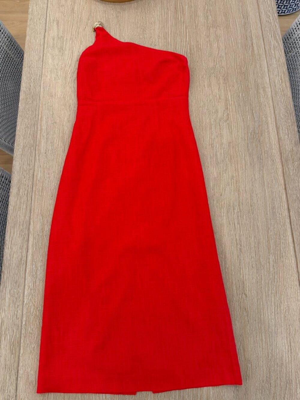 Hyacinth House Red Linen Dominica Midi Dress - Like New - Picture 5 of 9